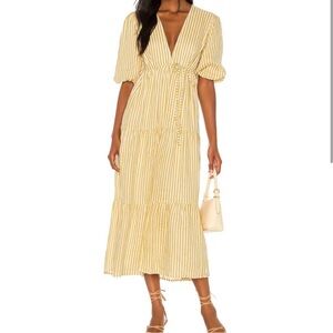 Faithful the Brand Yellow Striped Dress Size XS